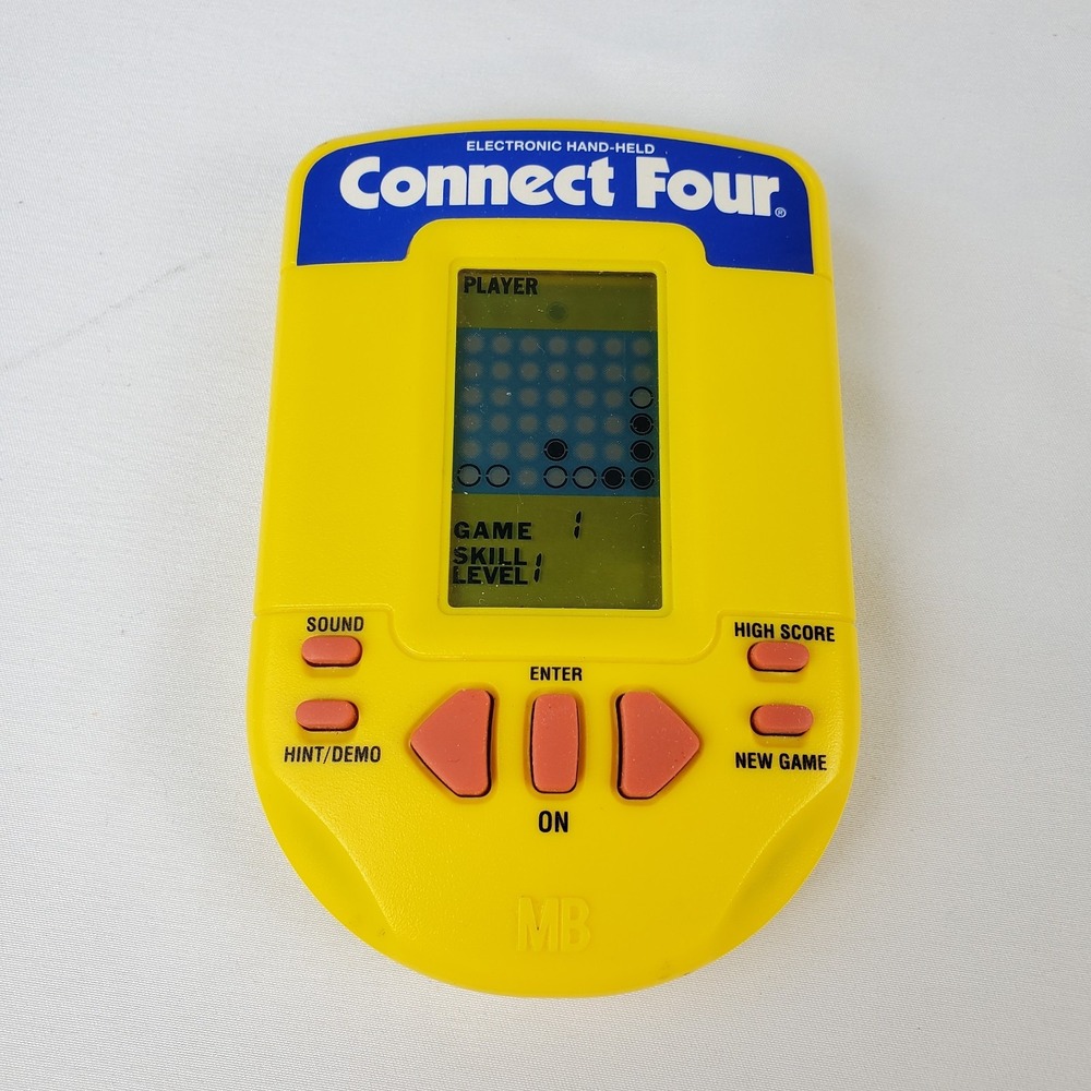 Vintage 1995 Milton Bradley Connect Four 4 Electronic Handheld Game WORKING